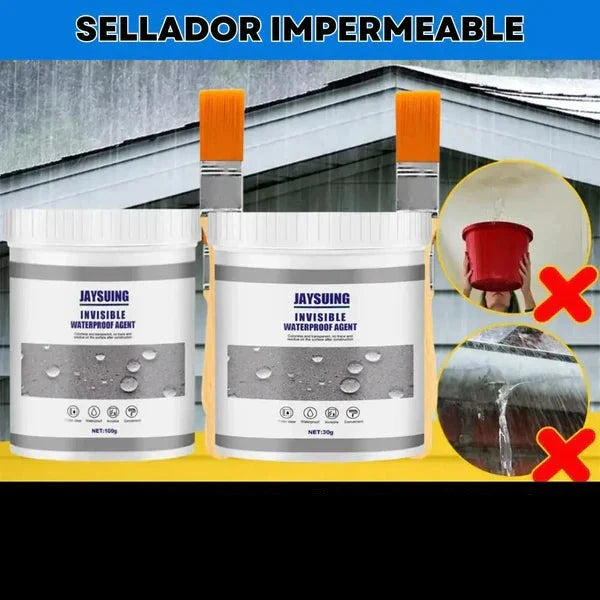 Sellador Impermeable de Grietas y Fugas 500ML + Brocha Gratis