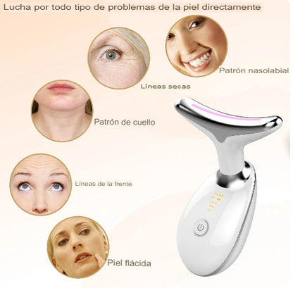 RejuveLift Supreme - Masajeador Facial Antiedad con 3 Luces LED