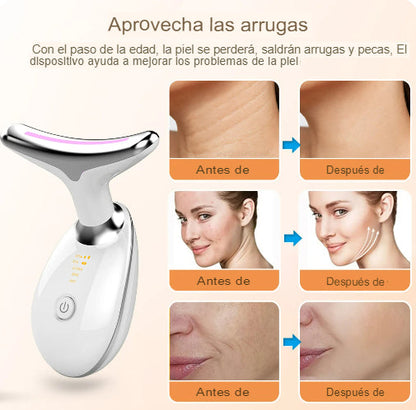 RejuveLift Supreme - Masajeador Facial Antiedad con 3 Luces LED